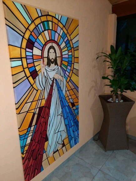 Painel Jesus Misericordioso - 0,95 x 1,80