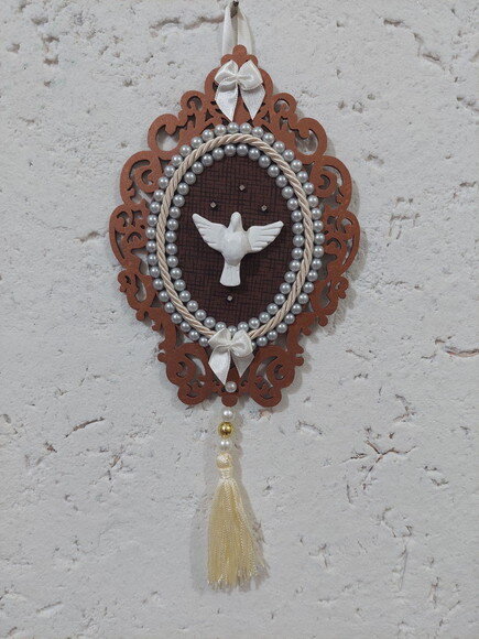 Pingente de porta com Espírito Santo