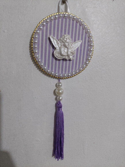 Pingente de porta com anjo da guarda