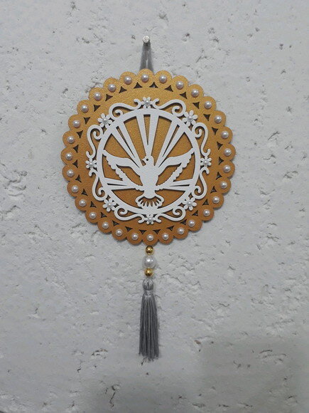 Pingente de porta Divino Espírito Santo