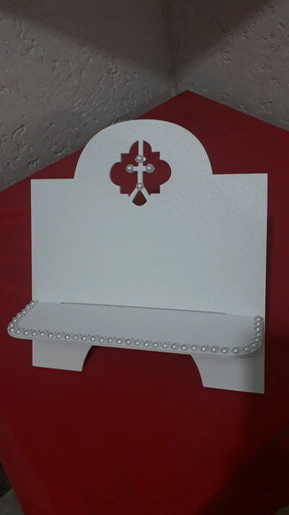 Porta Bíblia em mdf branco