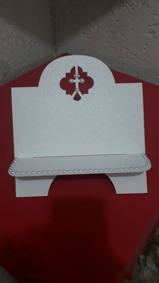 Porta Bíblia em mdf branco
