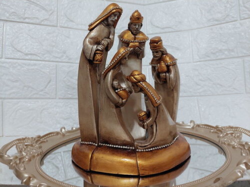 Presépio de Natal, de Encaixe , Estilizado, com 5 Peças.
