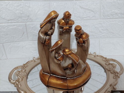 Presépio de Natal, de Encaixe , Estilizado, com 5 Peças.