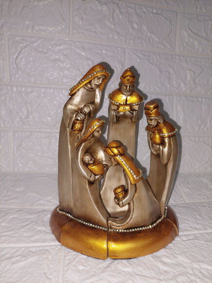 Presépio de Natal, de Encaixe , Estilizado, com 5 Peças.