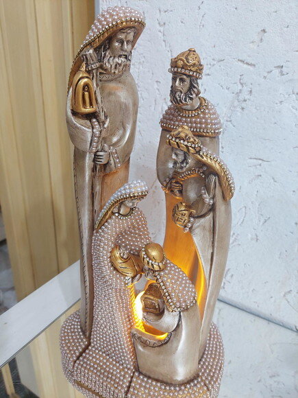 Presépio Estilizado / Moderno 40cm com Pérolas