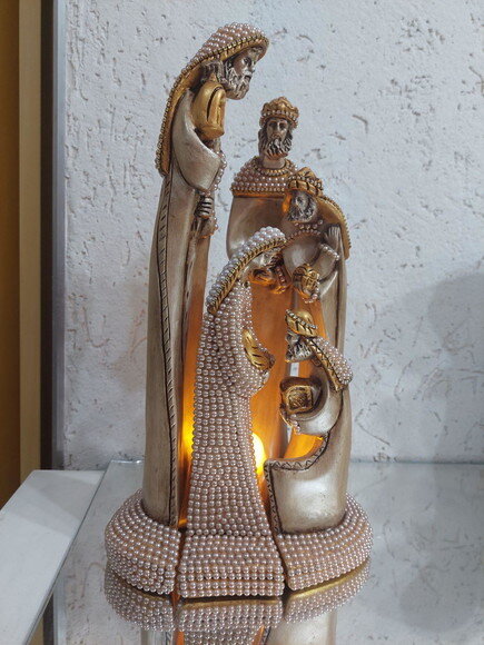 Presépio Estilizado / Moderno 40cm com Pérolas