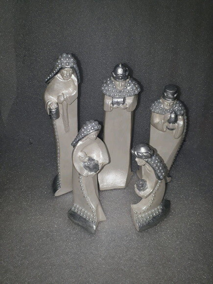 Presépio Estilizado, 5 Peças, 20cm