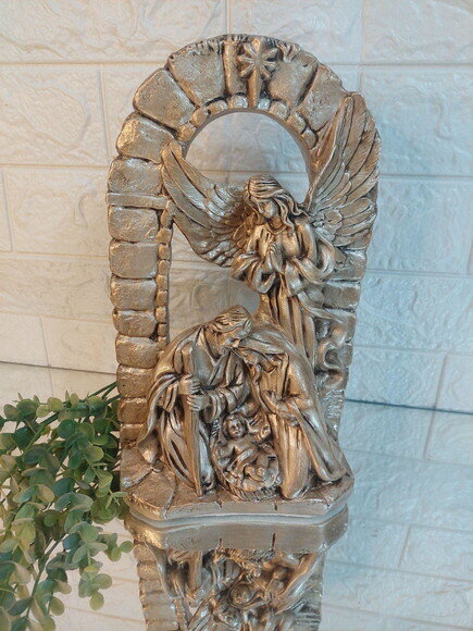 Presépio Sagrada Família com Anjo 30cm