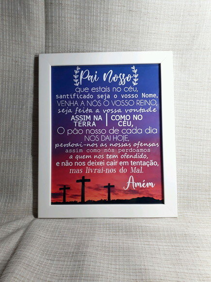 Quadro Decorativo religioso com oração