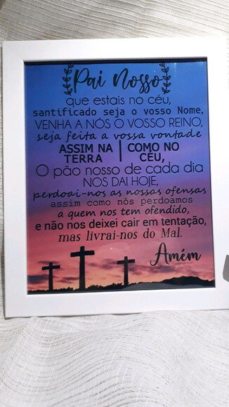 Quadro Decorativo religioso com oração