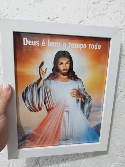 Quadro Jesus Misericordioso deus É Bom O Tempo Todo
