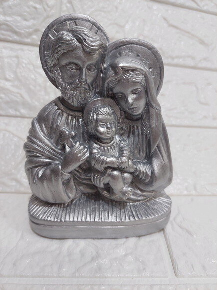 Sagrada Família busto 13 cm, prata