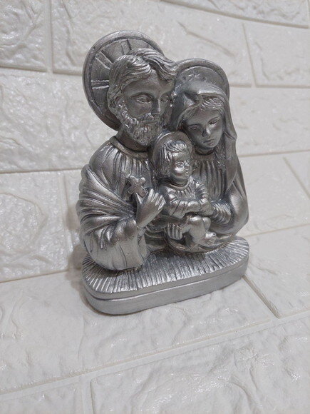 Sagrada Família busto 13 cm, prata