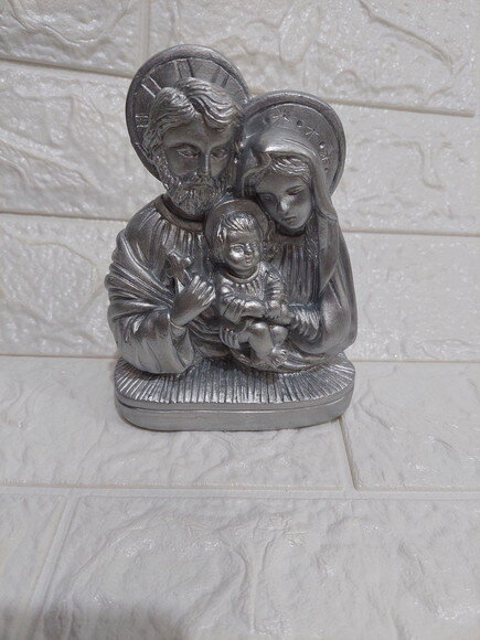 Sagrada Família busto 13 cm, prata