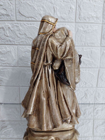 Sagrada Família de Nazaré , 30cm , o Beijo de José