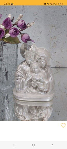 Sagrada Família Perolizada 20 cm