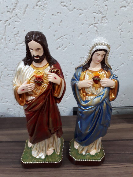 Sagrado Coração de Jesus e Maria 30cm