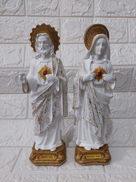 Sagrado Coração de Jesus e Maria 30cm