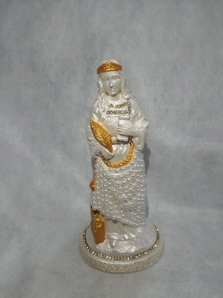 Santa Cecília 20cm - Padroeira dos músicos.