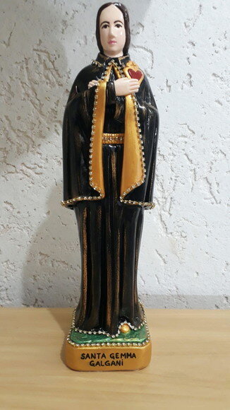 Santa Gemma Galgani 30 cm - Padroeira dos Farmacêuticos