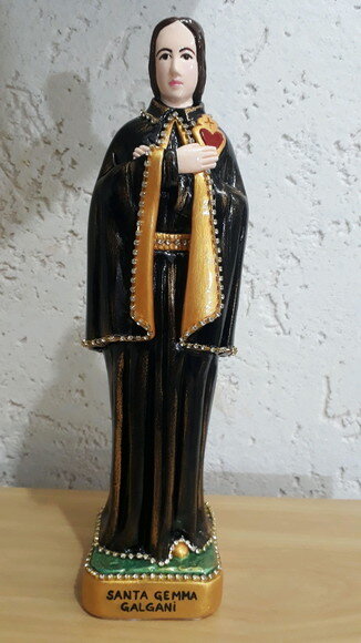 Santa Gemma Galgani 30 cm - Padroeira dos Farmacêuticos
