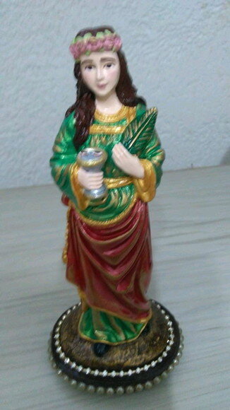Santa Luzia 20cm - Protetora dos olhos.