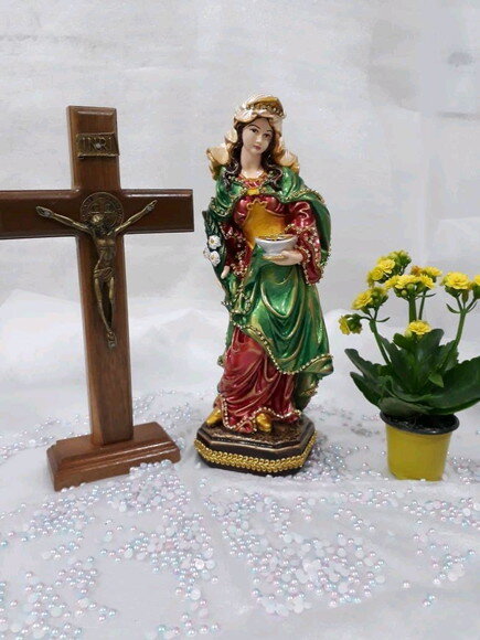 Santa Luzia 30cm - Protetora dos olhos.