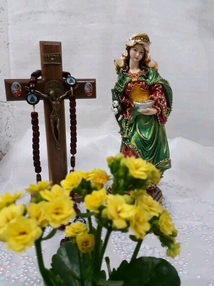 Santa Luzia 30cm - Protetora dos olhos.