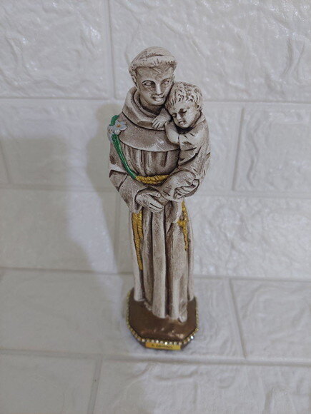 Santo Antonio , Imagem De Gesso , 20cm