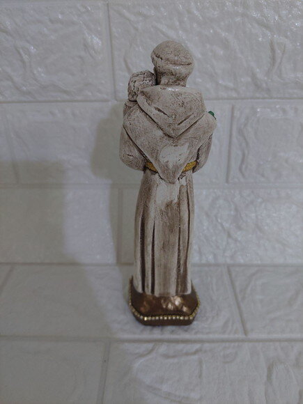 Santo Antonio , Imagem De Gesso , 20cm