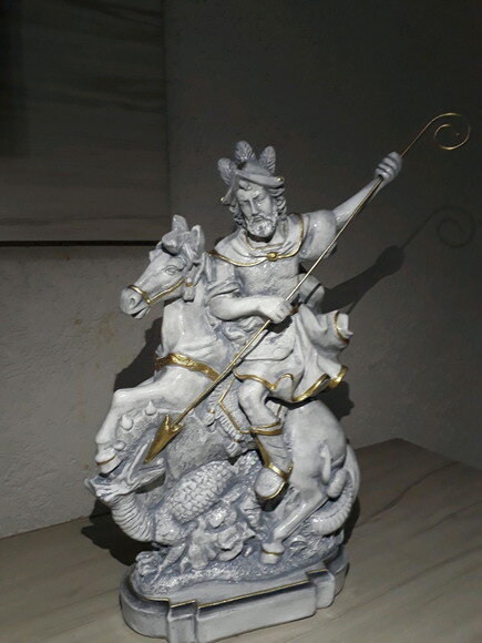 São Jorge barroco, 40cm.