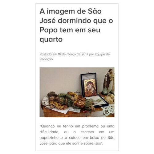 São José dormindo