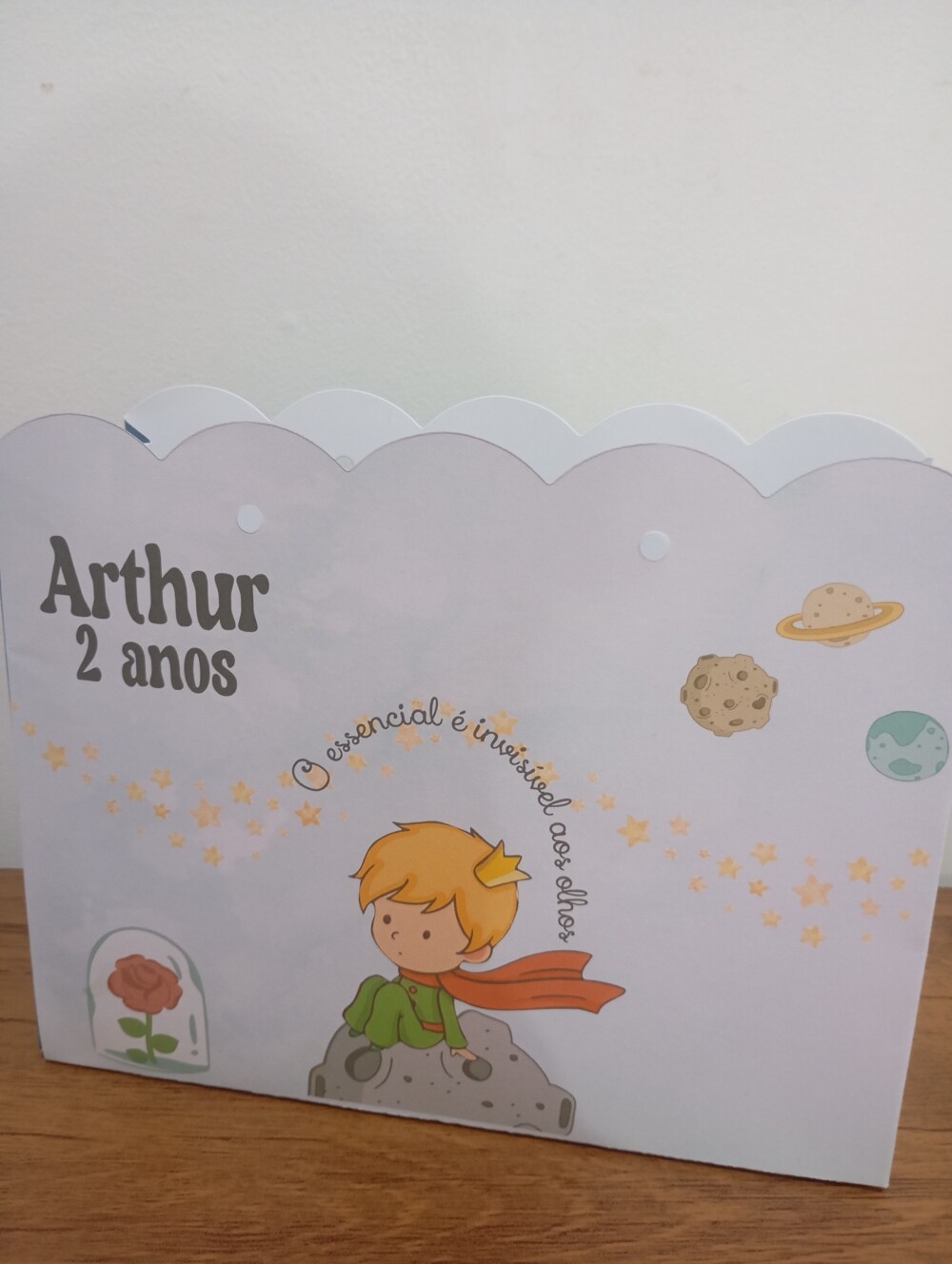 20 unidades Sacolinha personalizada Tema o pequeno príncipe