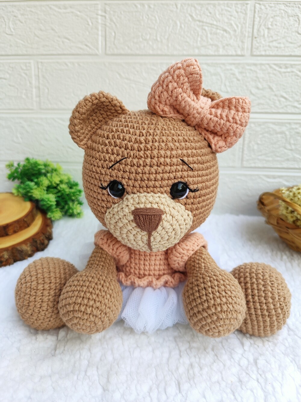 Ursa Bella em Crochê Amigurumi