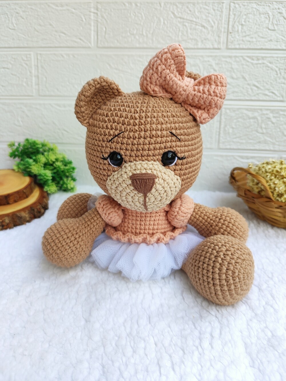 Ursa Bella em Crochê Amigurumi