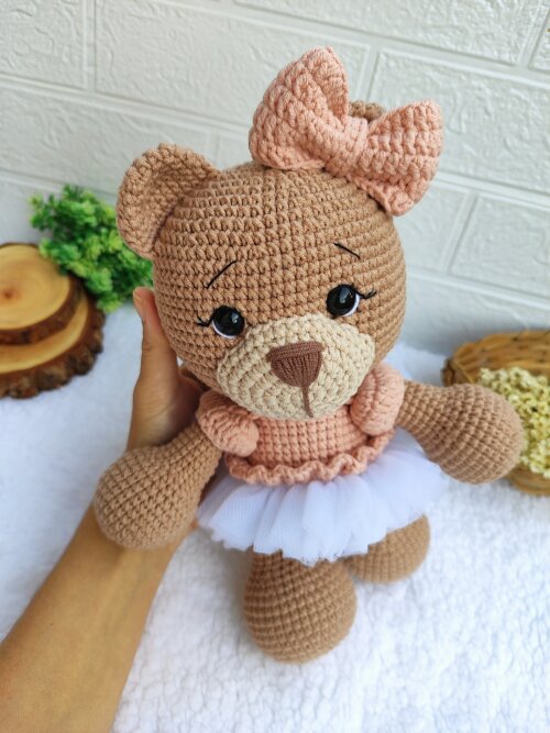 Ursa Bella em Crochê Amigurumi