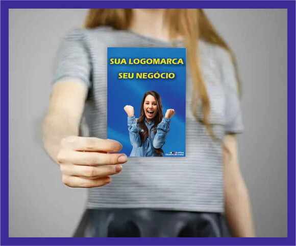 Panfleto 14x20cm Personalizado - Impressão Frente (1.000 panflet