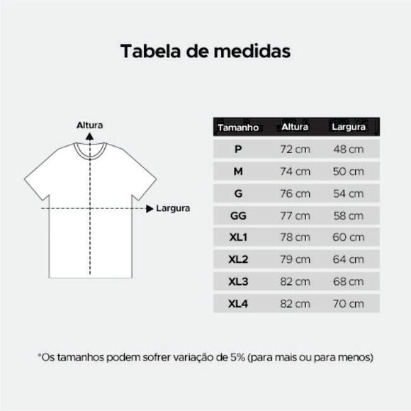 4 Camisetas Personalizadas Total Frente e Costa