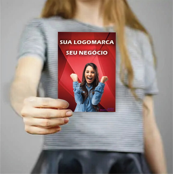 Panfletos Personalizados 10x14cm - Impressão Frente + Arte Grát