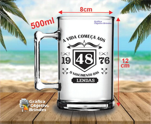 50 Canecas de Chopp Personalizadas para Aniversário