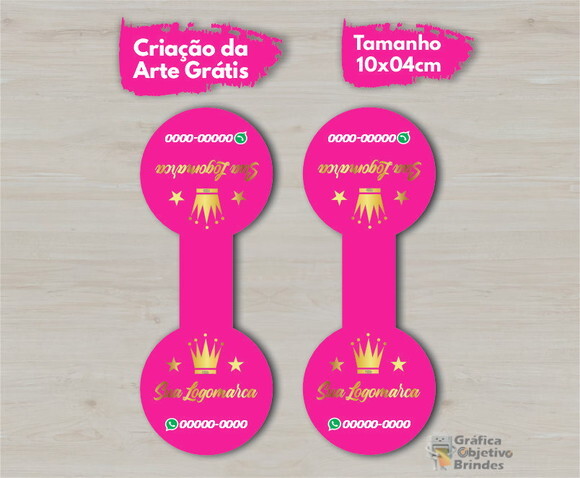 500 Adesivos Lacre Fecha Sacola Personalizados