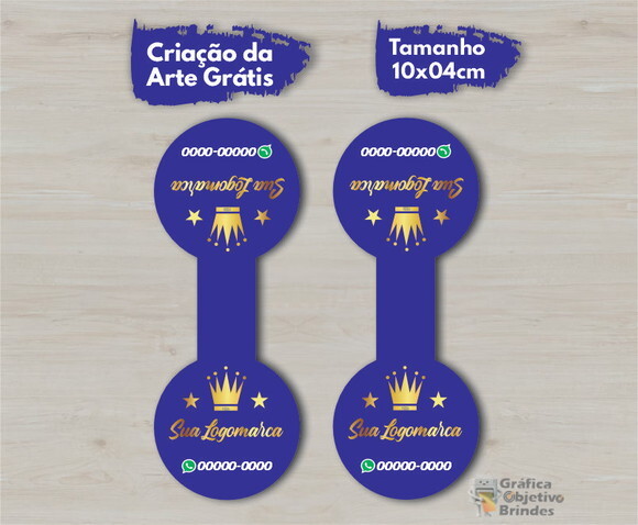 Adesivo Lacre Fecha Sacola Personalizado - 250 Unidades