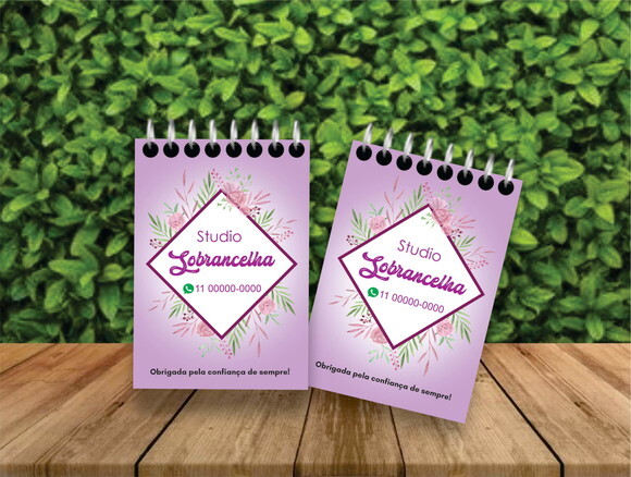 Bloquinhos Personalizados I Design I Manicure I Sobrancelhas