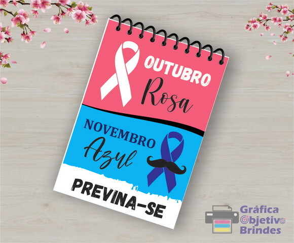Bloquinho Personalizado Outubro Rosa Novembro Azul