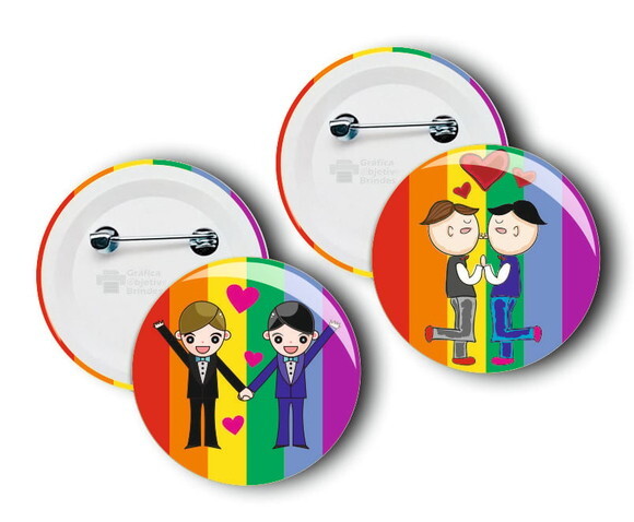 Botton - Broche Personalizado Lgbt - Gay - 3,5cm