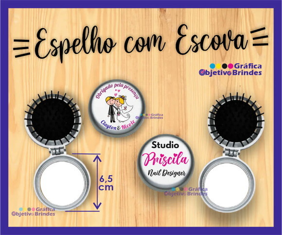 Espelho - Espelhinho De Bolsa Para Brindes E Lembrancinhas