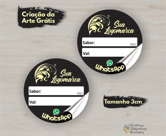Etiqueta Adesiva Personalizada 3cm - 250 Unidades