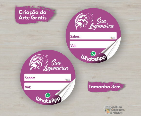 Etiqueta Adesiva Personalizada 3cm - 1.000 Unidades