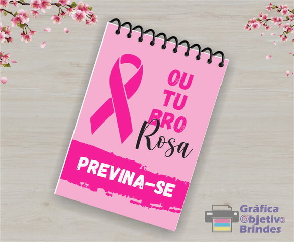 Lembrancinhas Personalizadas Bloquinho Outubro Rosa